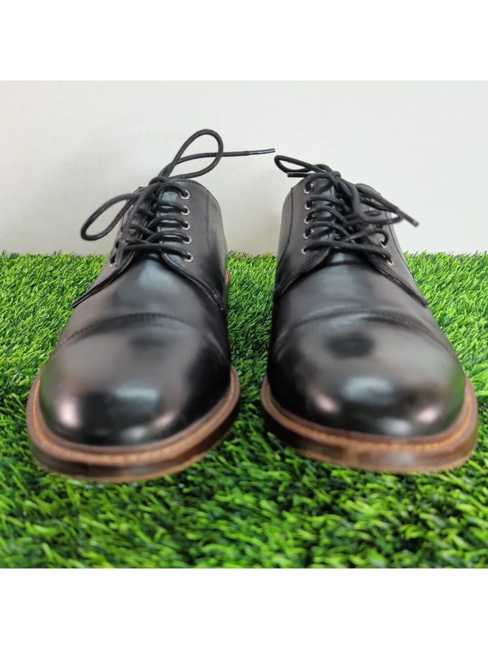 BLAKE MCKAY T9 BLACK LEATHER CAP TOE OXFORD SHOES MEN'S SIZE 11 LACE UP